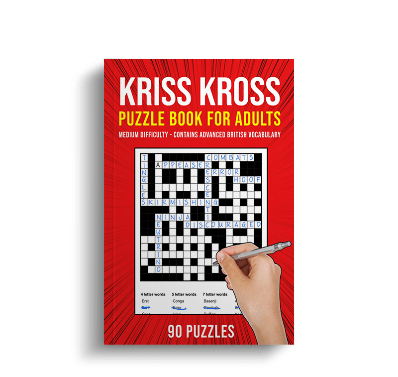 Kriss Kross Puzzle Book for Adults