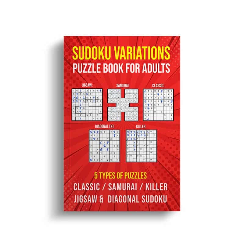 Sudoku Variations Book | Jigsaw, Samurai, Killer, Diagonal and Classic