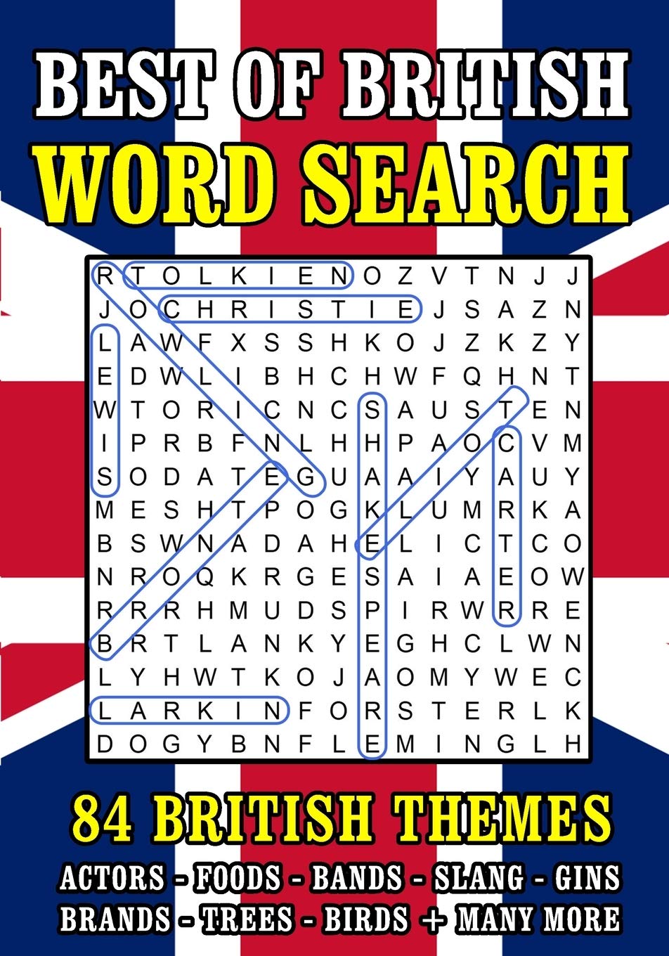 Word Search Puzzle Books for Adults: British Themed Wordsearch Activity Book | 84 Large Print Puzzles (UK Spelling)