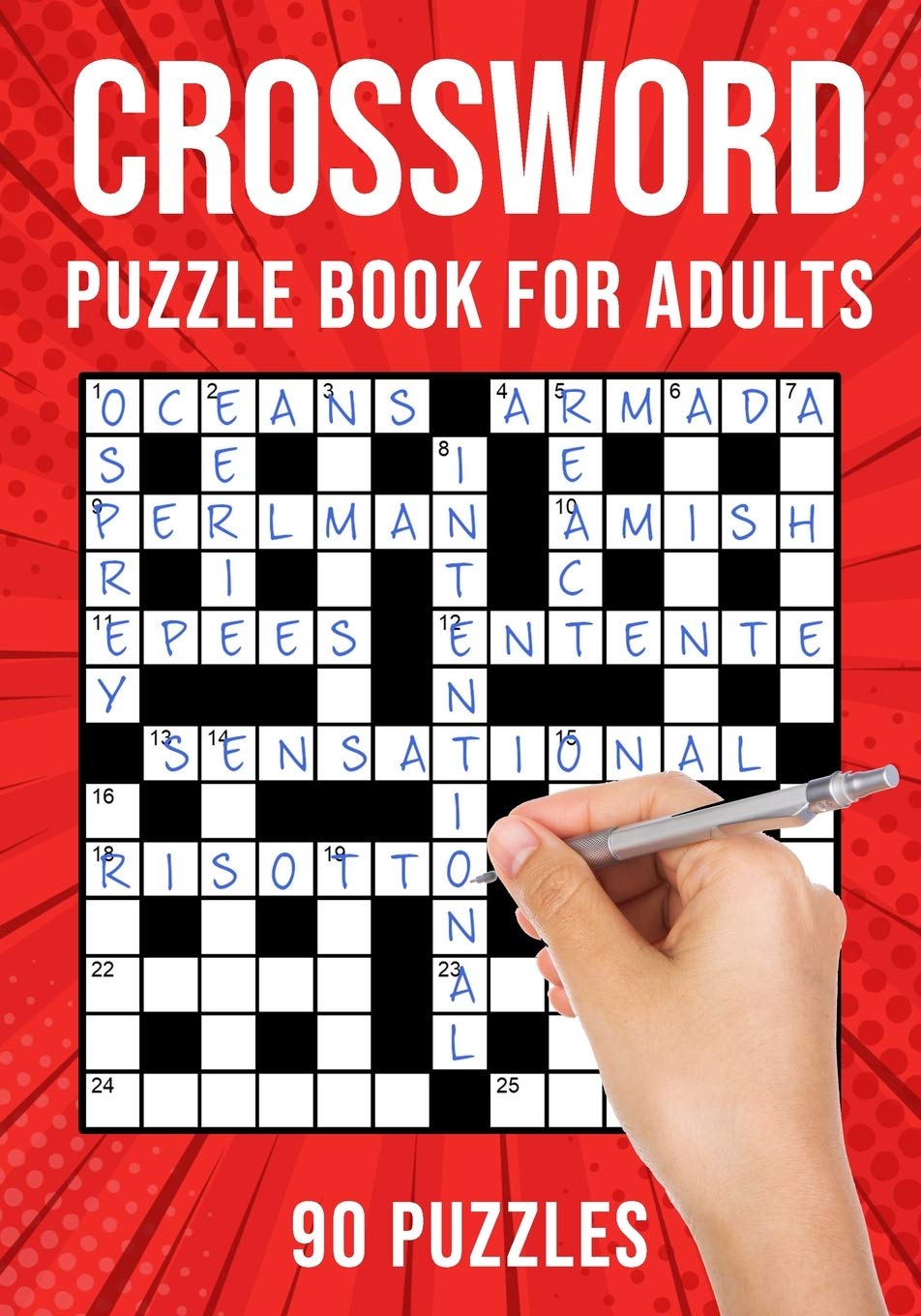 Crossword Puzzle Books for Adults: Quick Cross Word Puzzles Activity Book | 90 Puzzles (US Version)
