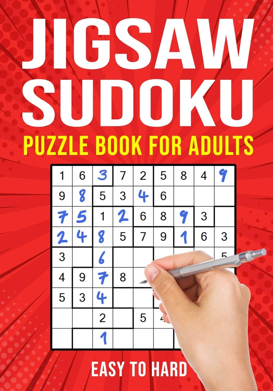 Jigsaw Sudoku Puzzle Book for Adults: Irregular Sudoku Japanese Math Logic Puzzles | Easy to Hard | 156 Puzzles